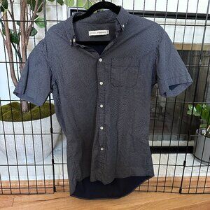 last chance National Standards Size Medium Navy Blue Button Up